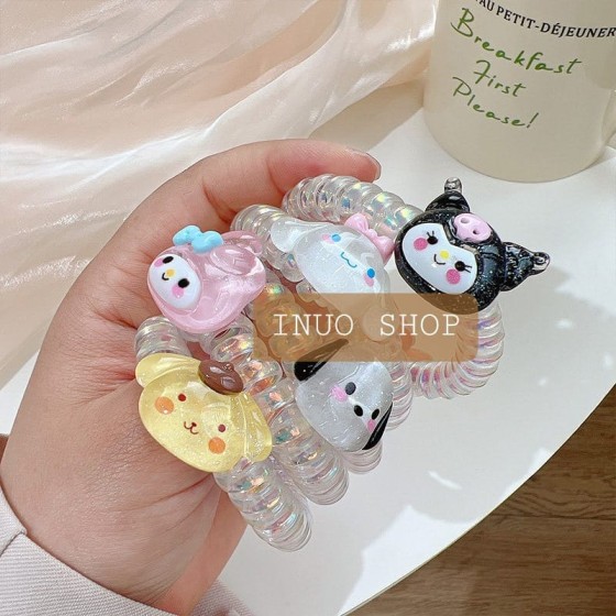 Liga de espiral con diseño de Sanrio, Cuerda de cabello en forma de espiral